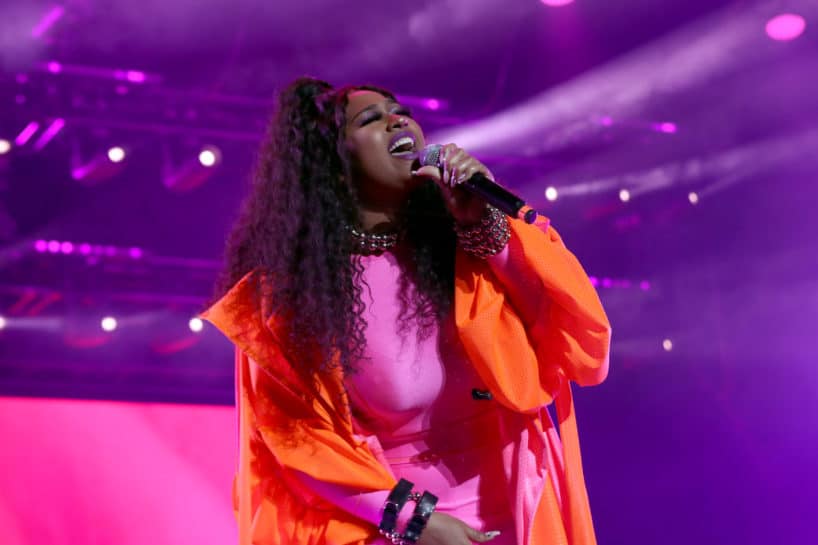Jazmine Sullivan performs onstage during the 2022 Essence Festival of Culture at the Louisiana Superdome on July 2, 2022 in New Orleans, Louisiana. (Photo by Bennett Raglin/Getty Images for Essence)