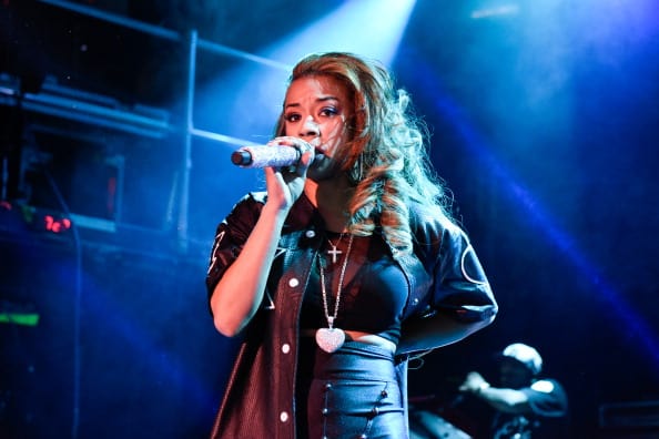Keyshia Cole performs at Irving Plaza on July 29, 2014 in New York City. (Photo by Dave Kotinsky/Getty Images)