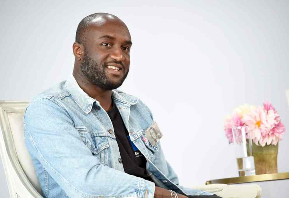 Virgil Abloh speaks onstage during Vogue's Forces of Fashion Conference at Milk Studios on October 12, 2017 in New York City. (Photo by Dimitrios Kambouris/Getty Images)