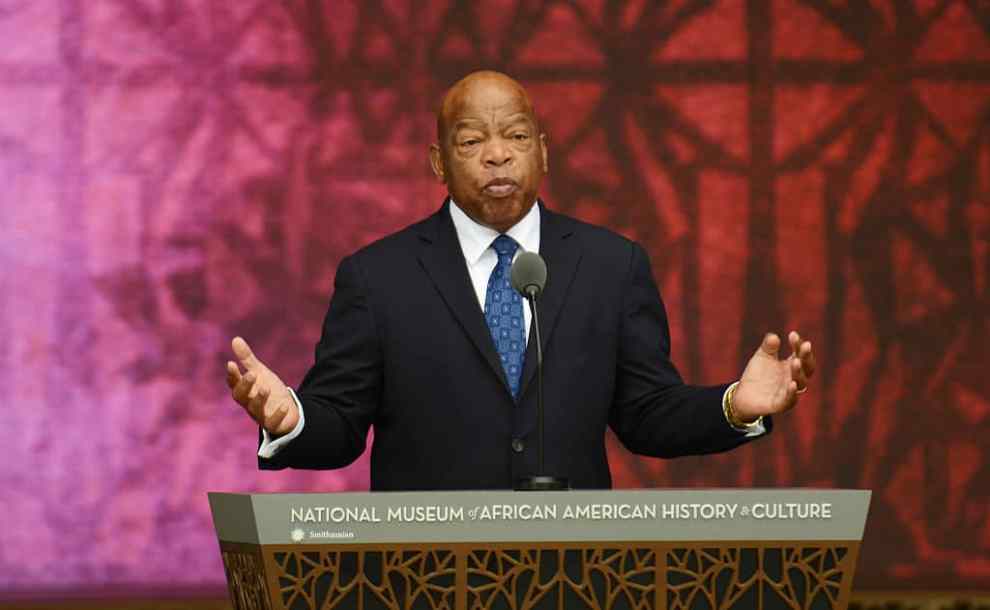 WASHINGTON, DC - SEPTEMBER 24: Congressman John Lewis speaks during the dedication of the National Museum of African American History and Culture September 24, 2016 in Washington, DC, before the museum opens to the public later that day. The museum is a Smithsonian Institution museum located on the National Mall featuring African American history and culture in the US.