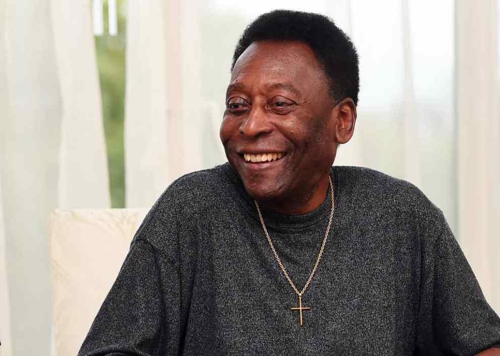 LONDON, ENGLAND - SEPTEMBER 05: Pele in interview at The Savoy Hotel before his attendance of the GQ Men of the Year Awards on September 5, 2017 in London, England.