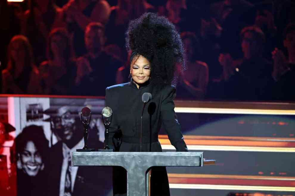 LOS ANGELES, CALIFORNIA - NOVEMBER 05: Janet Jackson speaks onstage during the 37th Annual Rock & Roll Hall of Fame Induction Ceremony at Microsoft Theater on November 05, 2022 in Los Angeles, California.