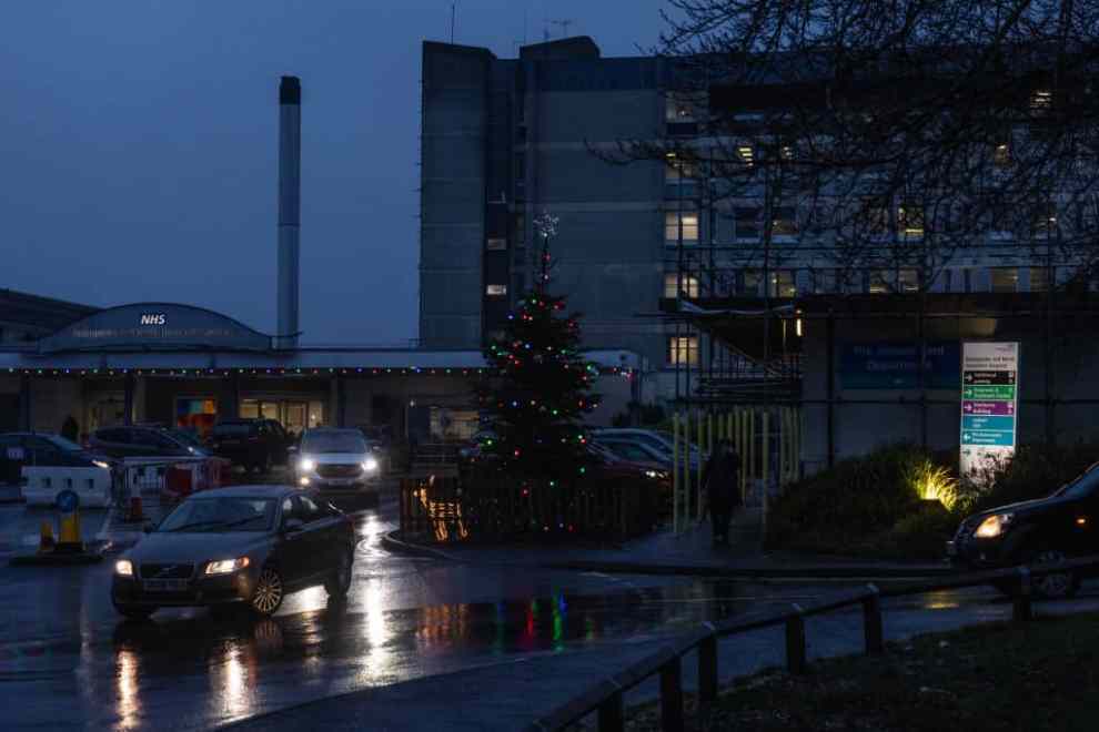 BASINGSTOKE, ENGLAND - JANUARY 03: A general view of the Basingstoke and North Hampshire hospital on January 03, 2023 in Portsmouth, England. Health and care services throughout Hampshire and the Isle of Wight are currently experiencing incredibly high demand.
