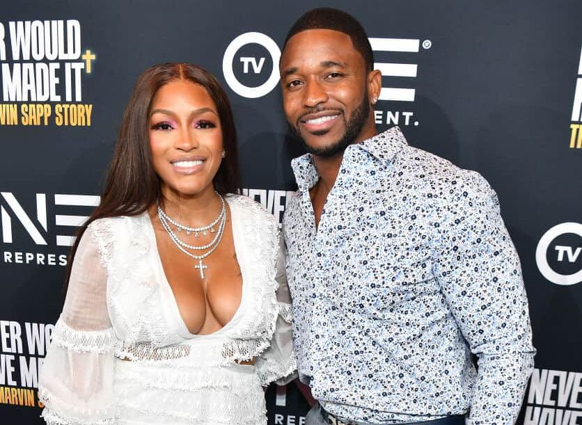 ATLANTA, GEORGIA - AUGUST 17: Drew Sidora and Ralph Pittman attend the TV One Atlanta screening of "Never Would Have Made It: The Marvin Sapp Story" at Regal Atlantic Station on August 17, 2022 in Atlanta, Georgia.