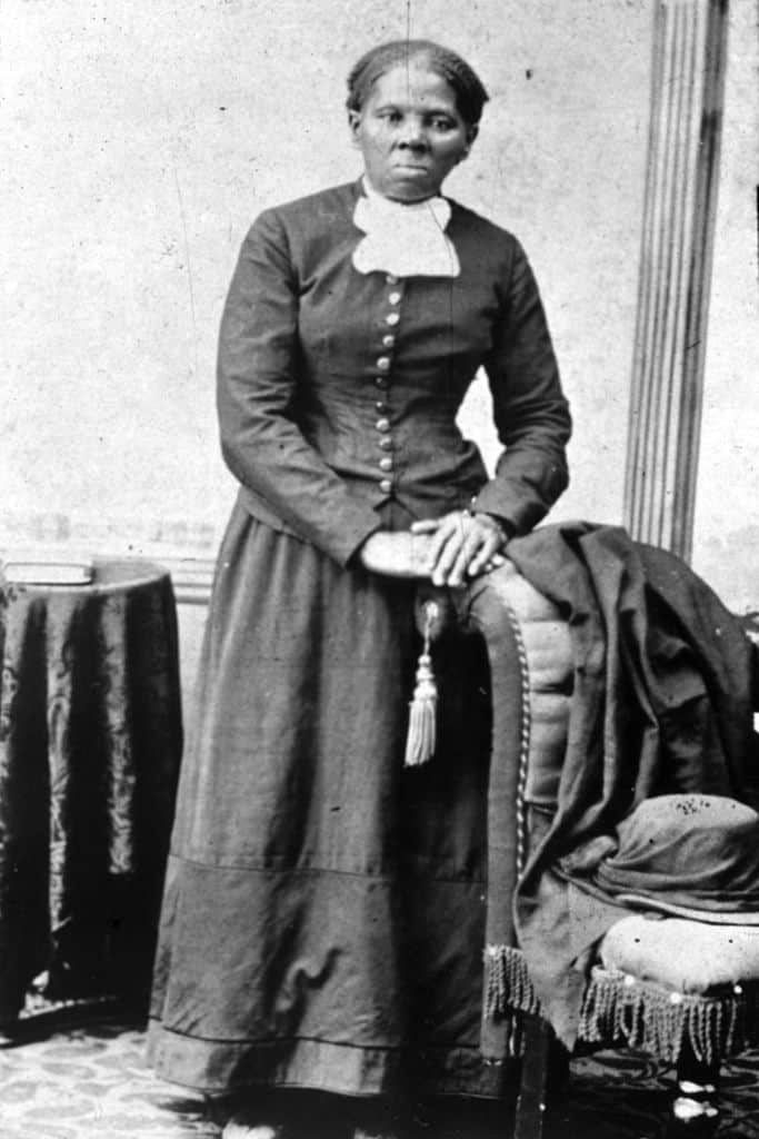 American abolitionist leader Harriet Tubman (1820 - 1913) who escaped slavery by marrying a free man and led many other slaves to safety using the abolitionist network known as the underground railway.