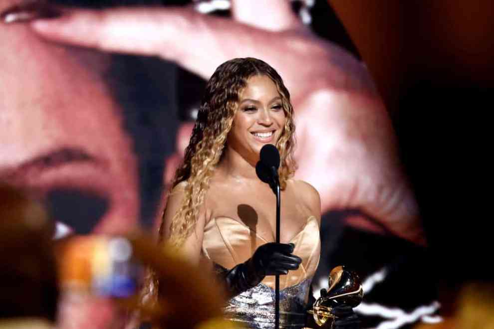 LOS ANGELES, CALIFORNIA - FEBRUARY 05: Beyoncé accepts Best Dance/Electronic Music Album for “Renaissance” onstage during the 65th GRAMMY Awards at Crypto.com Arena on February 05, 2023 in Los Angeles, California.