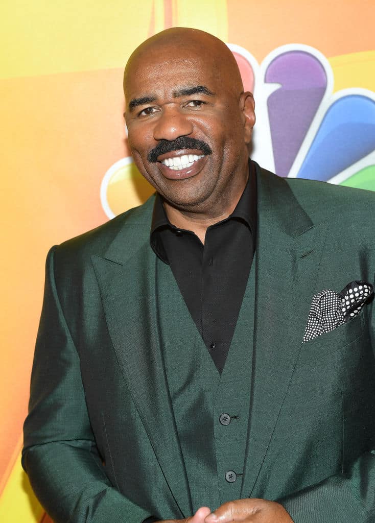 BEVERLY HILLS, CA - AUGUST 03: Steve Harvey at the NBCUniversal Summer TCA Press Tour at The Beverly Hilton Hotel on August 3, 2017 in Beverly Hills, California.