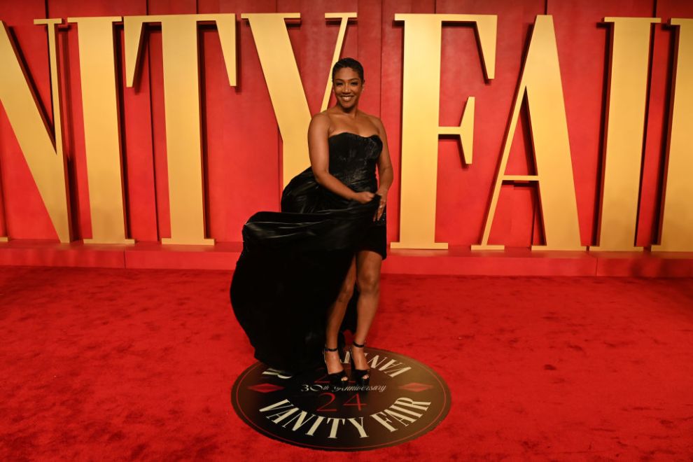 BEVERLY HILLS, CALIFORNIA - MARCH 10: Tiffany Haddish attends the 2024 Vanity Fair Oscar Party Hosted By Radhika Jones at Wallis Annenberg Center for the Performing Arts on March 10, 2024 in Beverly Hills, California.