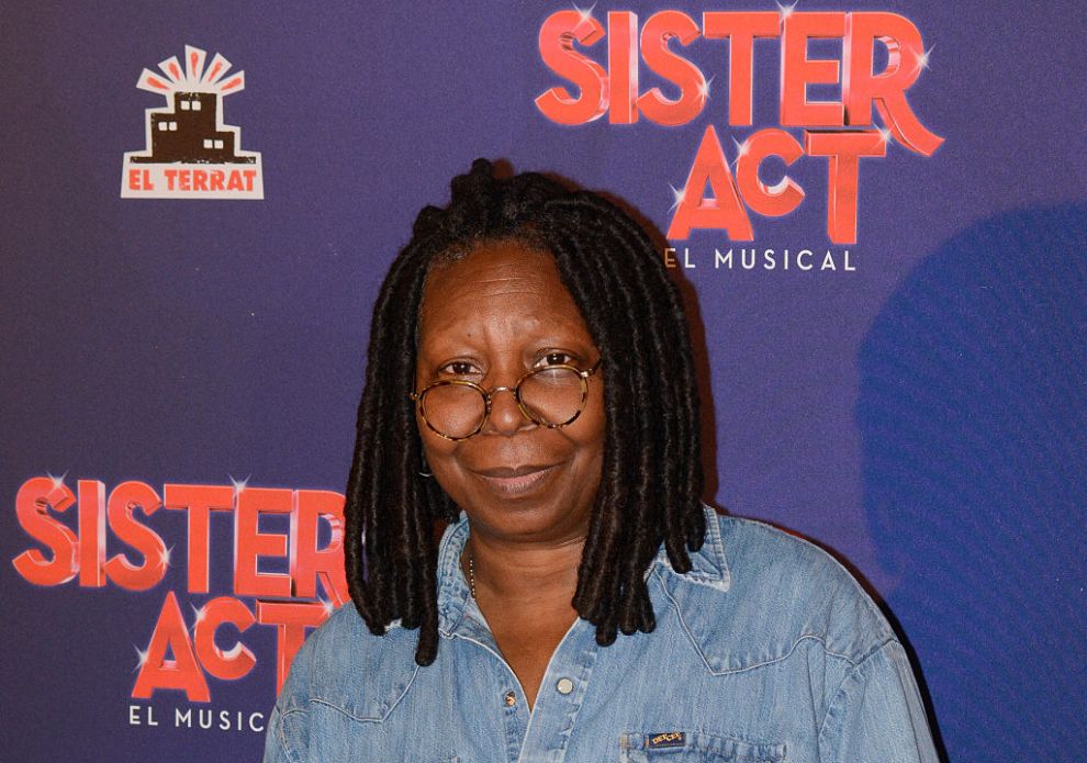 BARCELONA, SPAIN - OCTOBER 23: Whoopi Goldberg presents the latest production of 'Sister Act' at the theater Tivoli on October 23, 2014 in Barcelona, Spain.