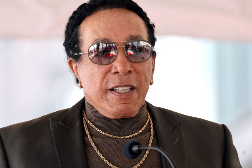 HOLLYWOOD, CALIFORNIA - MARCH 27: Smokey Robinson speaks onstage during the Hollywood Walk of Fame Star Ceremony for Martha Reeves on March 27, 2024 in Hollywood, California.