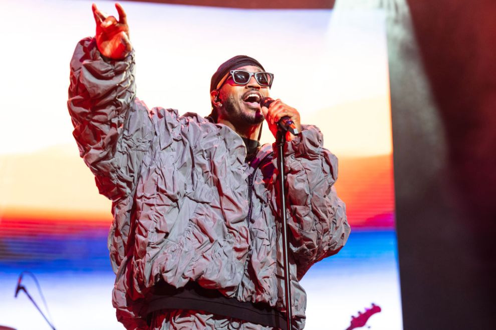 NEW ORLEANS, LOUISIANA - APRIL 12: Trey Songz performs at Smoothie King Center on April 12, 2024 in New Orleans, Louisiana.