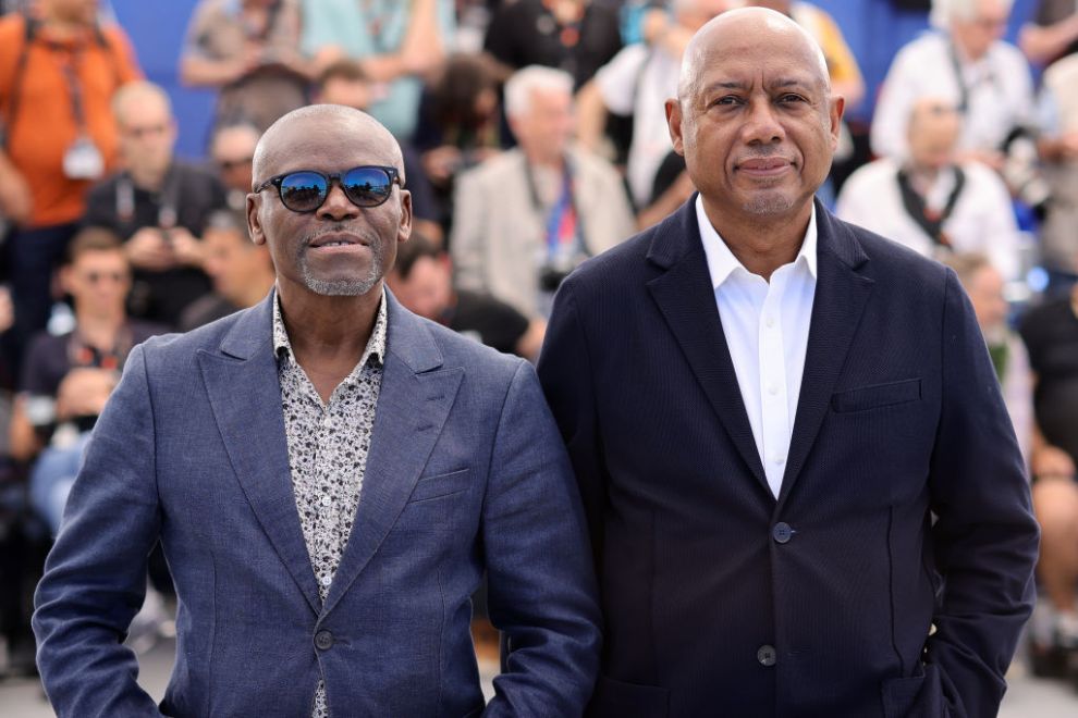 CANNES, FRANCE - MAY 21: Leslie Matlaisane and Raoul Peck attend "Ernest Cole, Lost And Found" photocall at the 77th annual Cannes Film Festival at Palais des Festivals on May 21, 2024 in Cannes, France.
