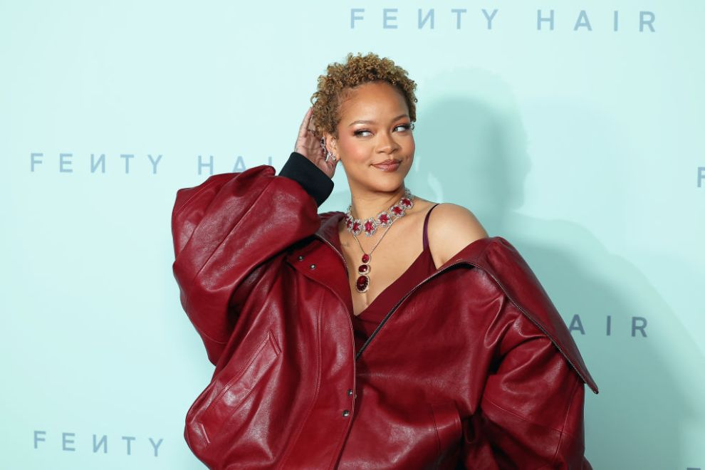 LOS ANGELES, CALIFORNIA - JUNE 10: Rihanna attends the Rihanna x Fenty Hair Los Angeles Launch Party at Nya Studios on June 10, 2024 in Los Angeles, California.