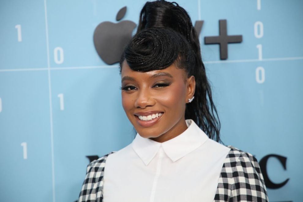HOLLYWOOD, CALIFORNIA - NOVEMBER 09: Imani Hakim attends the premiere for Apple's "Mythic Quest" Season 3 at Linwood Dunn Theater at the Pickford Center for Motion Study on November 09, 2022 in Hollywood, California.