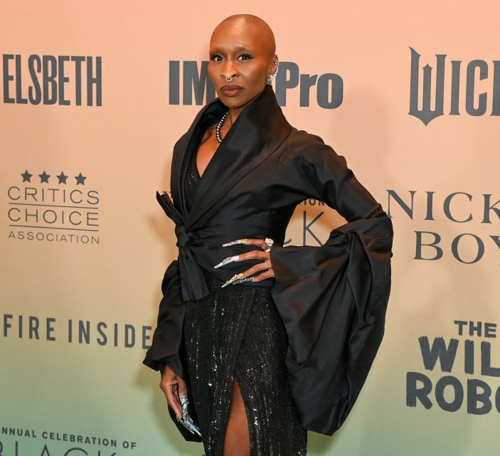 LOS ANGELES, CALIFORNIA - DECEMBER 09: Cynthia Erivo attends Critics Choice Association's 7th annual Celebration of Black Cinema and Television at Fairmont Century Plaza on December 09, 2024 in Los Angeles, California.