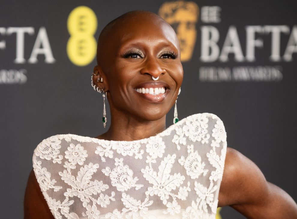 LONDON, ENGLAND - FEBRUARY 16: Cynthia Erivo attends the 2025 EE BAFTA Film Awards at The Royal Festival Hall on February 16, 2025 in London, England.
