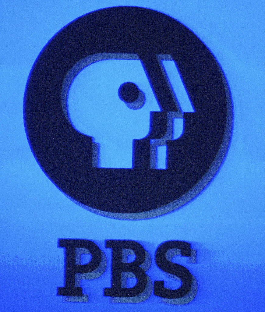 UNIVERSAL CITY, CA - JANUARY 15: The PBS logo is displayed on a monitor during the PBS 2005 Television Critics Winter Press Tour at the Hilton Universal Hotel on January 15, 2005 in Universal City, California