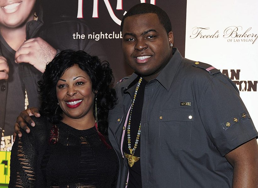 Recording artist Sean Kingston (R) and mother Janice Turner arrive to celebrate Sean's 21st birthday at the Tryst Nightclub on February 11, 2011 in Las Vegas, Nevada.