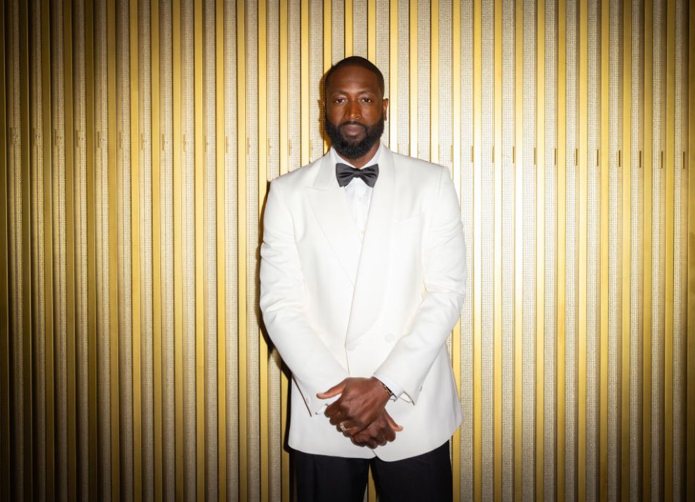 MIAMI BEACH, FLORIDA - OCTOBER 25: Dwyane Wade attends his 003 Statues Are Forever Party With FWRD at Queen Miami Beach on October 25, 2024 in Miami Beach, Florida.