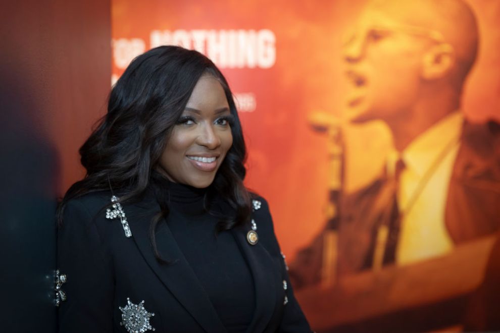 NEW YORK, NEW YORK - FEBRUARY 21: Congresswoman Jasmine Crockett attends The 60th Annual Commemoration Of El-Hajj Malik El-Shabazz, Malcolm X on February 21, 2025 in New York City.
