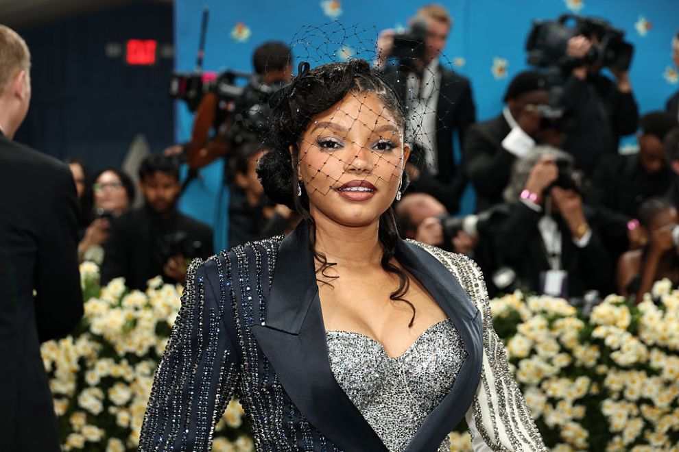 NEW YORK, NEW YORK - MAY 05: Halle Bailey attends the 2025 Met Gala Celebrating "Superfine: Tailoring Black Style" at Metropolitan Museum of Art on May 05, 2025 in New York City.