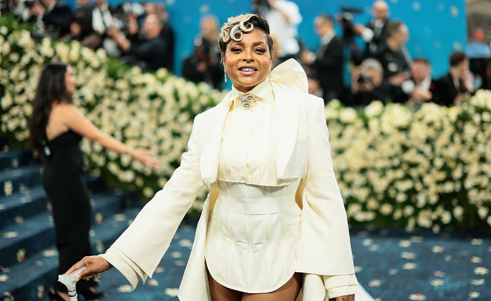 NEW YORK, NEW YORK - MAY 05: Taraji P. Henson attends the 2025 Met Gala Celebrating "Superfine: Tailoring Black Style" at Metropolitan Museum of Art on May 05, 2025 in New York City.