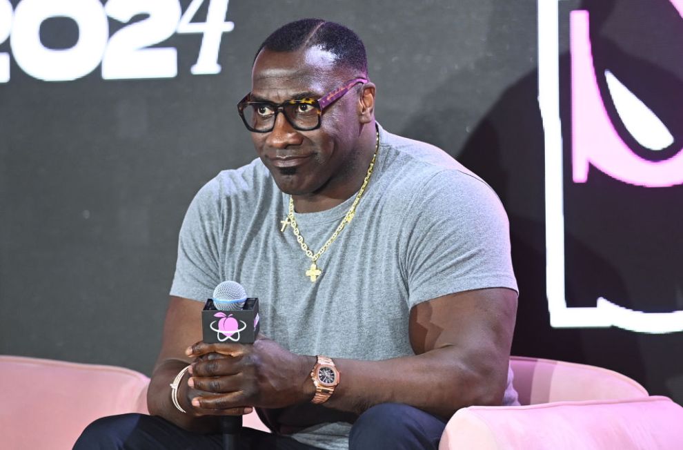 ATLANTA, GEORGIA - JUNE 14: Shannon Sharpe speaks onstage during the 2024 RenderATL Tech Conference at AmericasMart Atlanta on June 14, 2024 in Atlanta, Georgia.