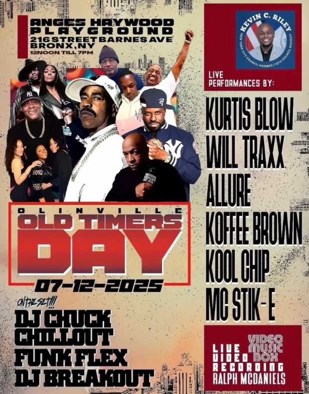 Olinville Old Timers Day with DJ Chuck Chillout & Funk Flex 7/12