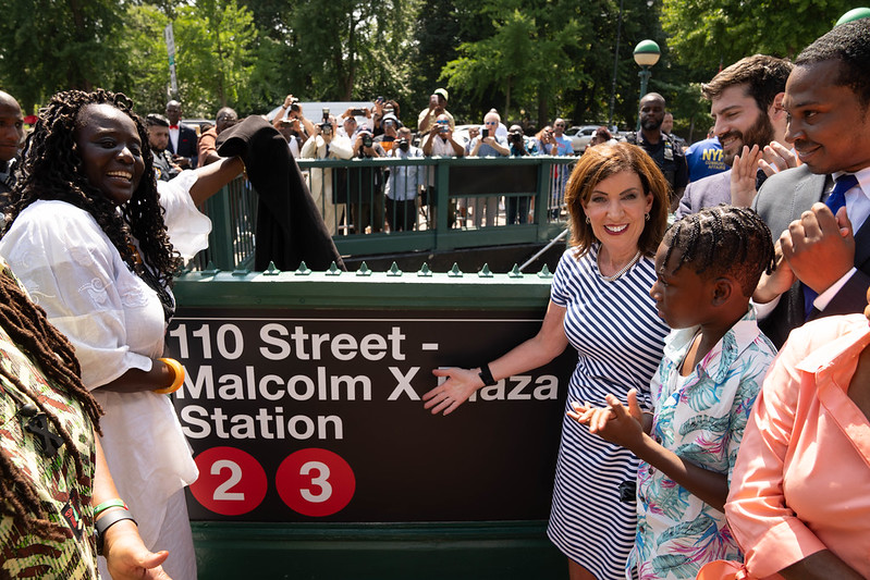 Harlem Renames Central Park Station To Malcolm X Plaza