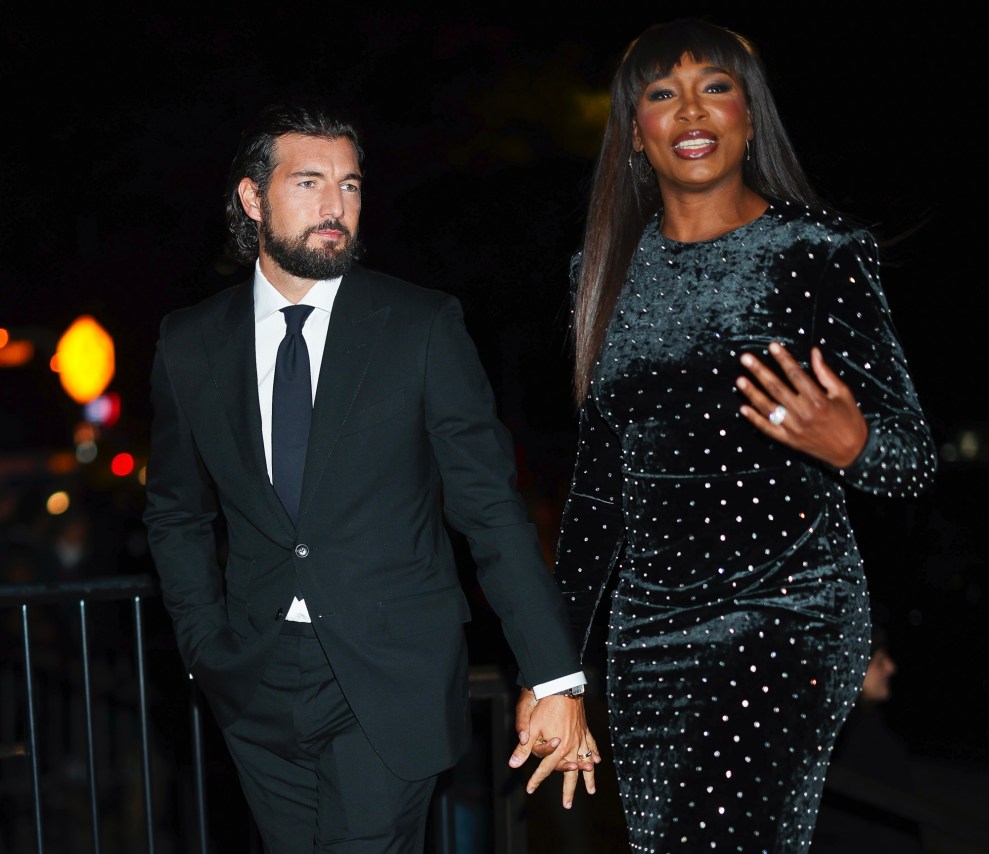 Venus Williams and Andrea Preti attend 2025 CFDA Awards
