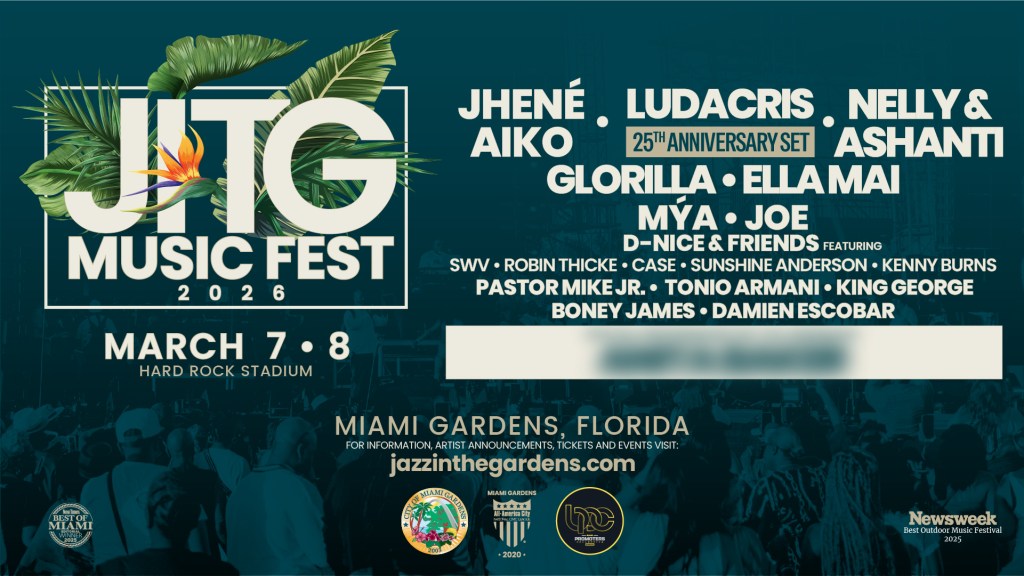 2026 Jazz In The Gardens Artist Lineup