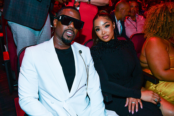 Ray J and Princess at the 2022 BET Awards
