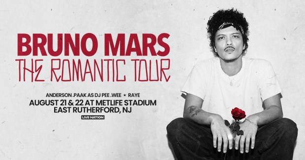 Bruno Mars – August 21 & 22