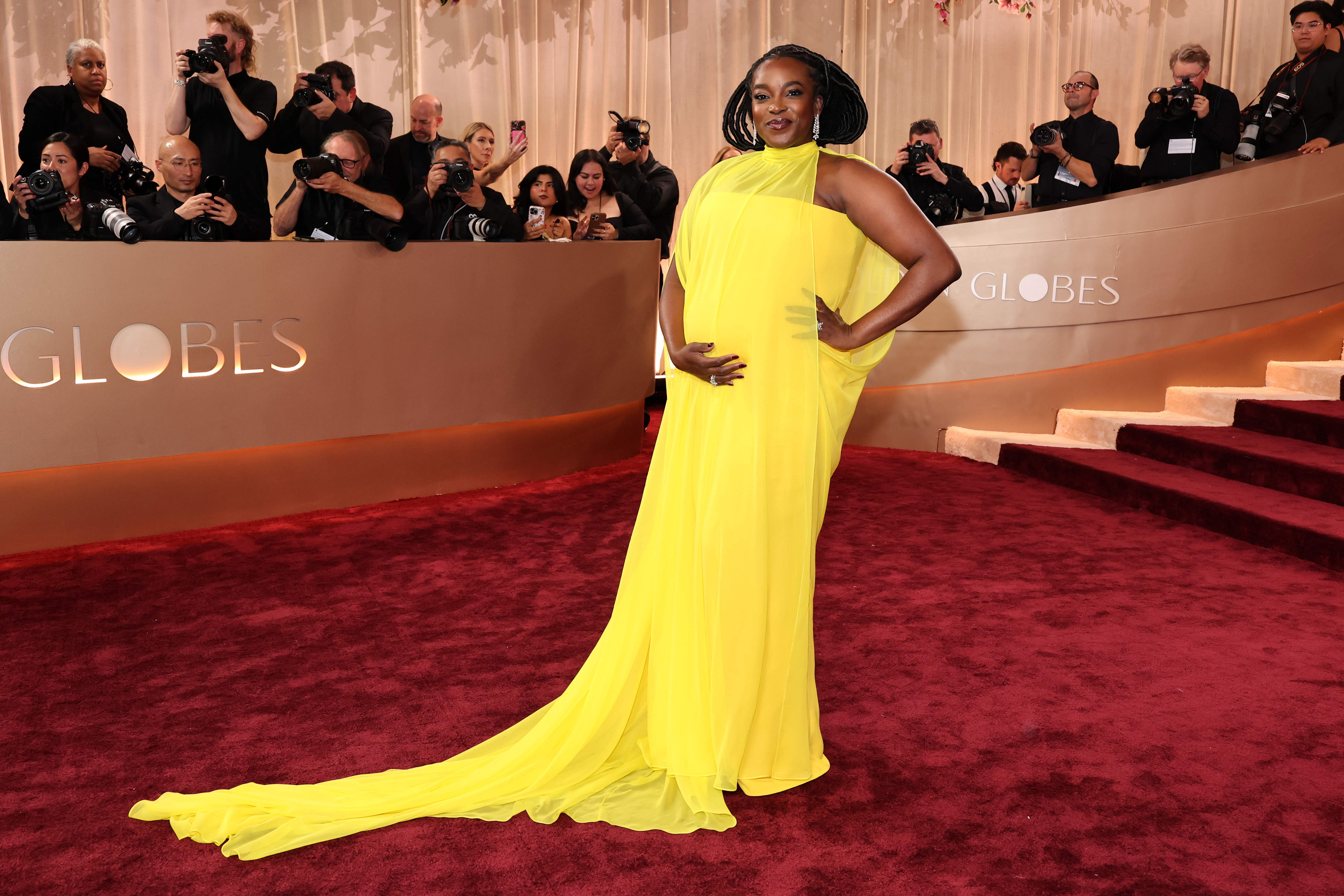 Wunmi Mosaku Reveals Pregnancy At Golden Globes 2026 - WBLS