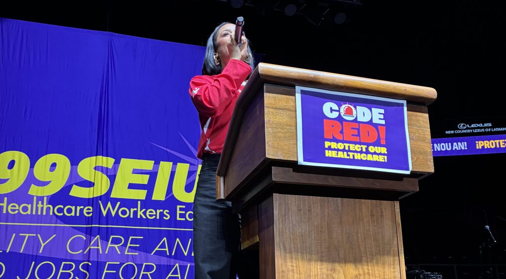 1199SEIU Rallies in Albany for Healthcare Justice at “Code Red” Event